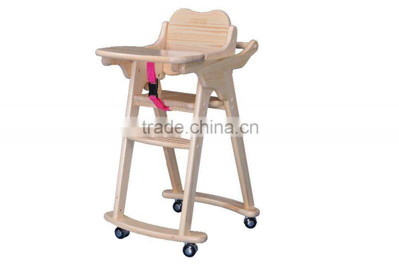 2016 China wholesale wood portable wood chair baby crib and stroller,baby seat with wheels#SP-X005
