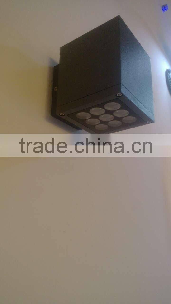 2X10W square hotel LED outdoor Wall Light