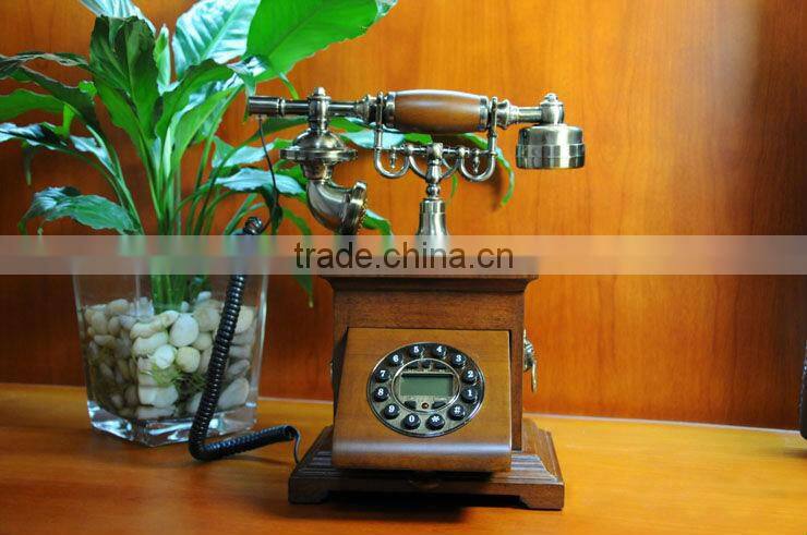 tel-6711906a retro telephone Fashionable home wooden antique telephone