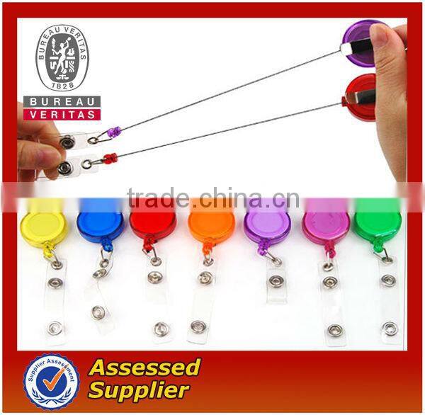 round shape retractable badge holder for sale