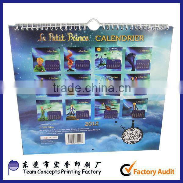 Wall calendar printing