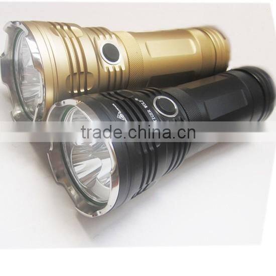 waterproof high power xml t6 led flashlight aluminum torch light