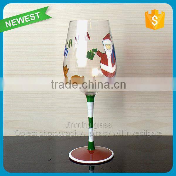 Merry Christmas Gift Glass Cup Goblet Plastic Show Box Gift Goblet Cup Glass Winter Wine Goblet Cup Glass Christmas