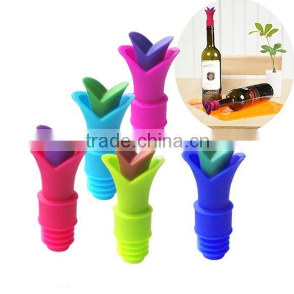 Stylish FDA Silicone Rubber Wine Bottle Stopper