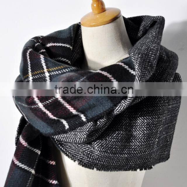 New product high quality fashion pallium/big Grid warm shawlWJ-666