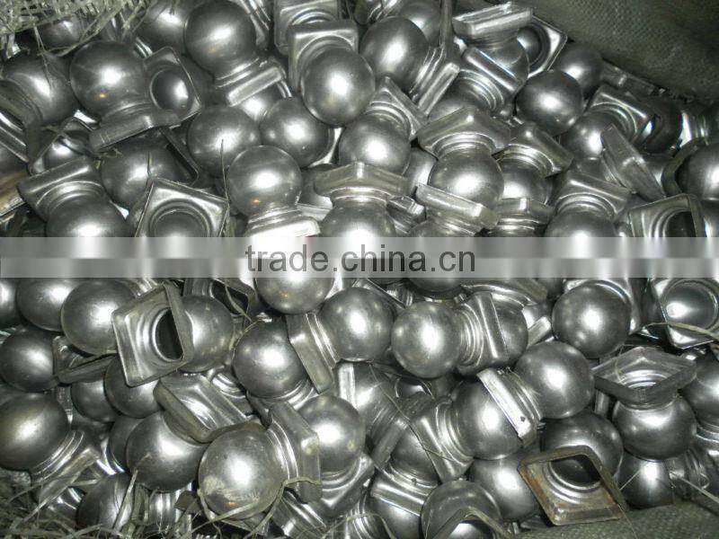 Galvanized steel round fence post caps