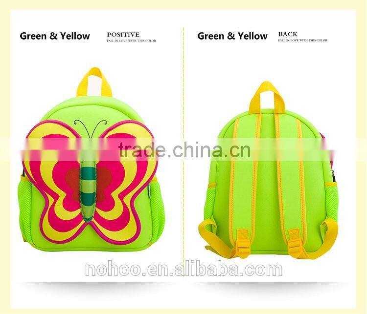 Lovely stylish butterfly images of children school bag kids 3D Animal Backpack