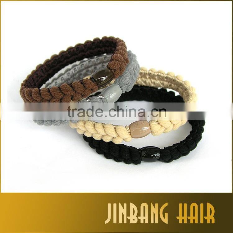 Women Girls Fashion Stretch Braid Hairpiece Band Rope Ponytail Holder