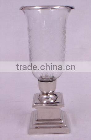 Hurricane glass votive candle holder