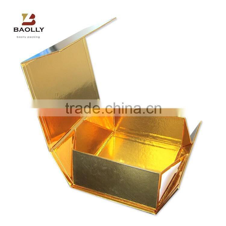 Custom cardboard paper magnetic folding gift box