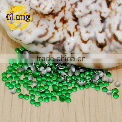2mm Hot Fix Round Aluminum Panel Pressing Studs Clothes Bag Shoe Nail Art DIY #GT104-2P(Mix-s)