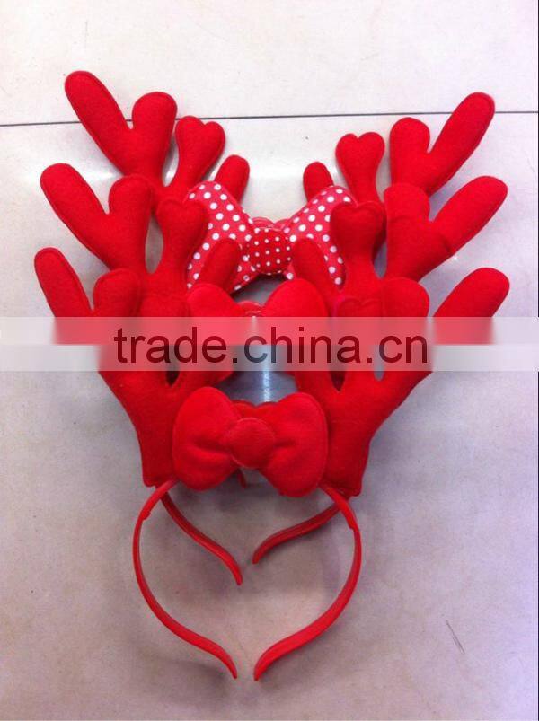 LED flash deer horn shape head bopper for christmas