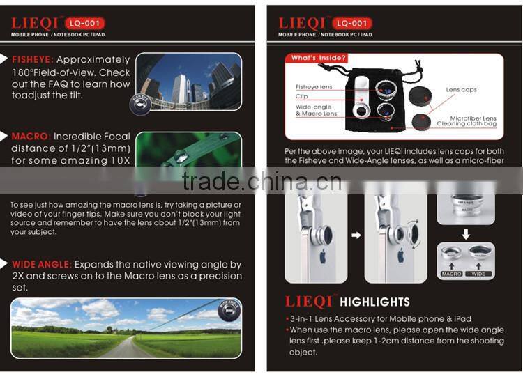 2015 Clip Fisheye Camera Lens Universal Samrtphones Cell Phone Lens Attachment