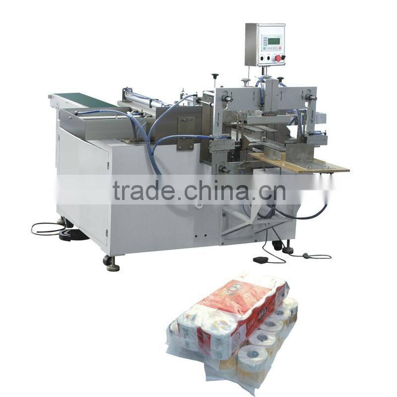 Simple operation multi rolls roll paper packing machine