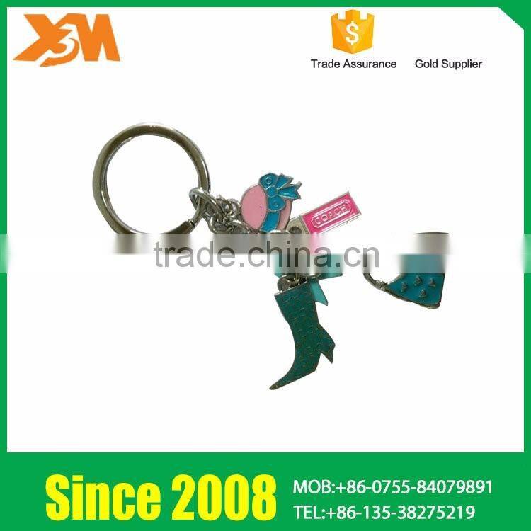 Cute Anime Airplane Logo Design Stainless Steel Key Chain Metal