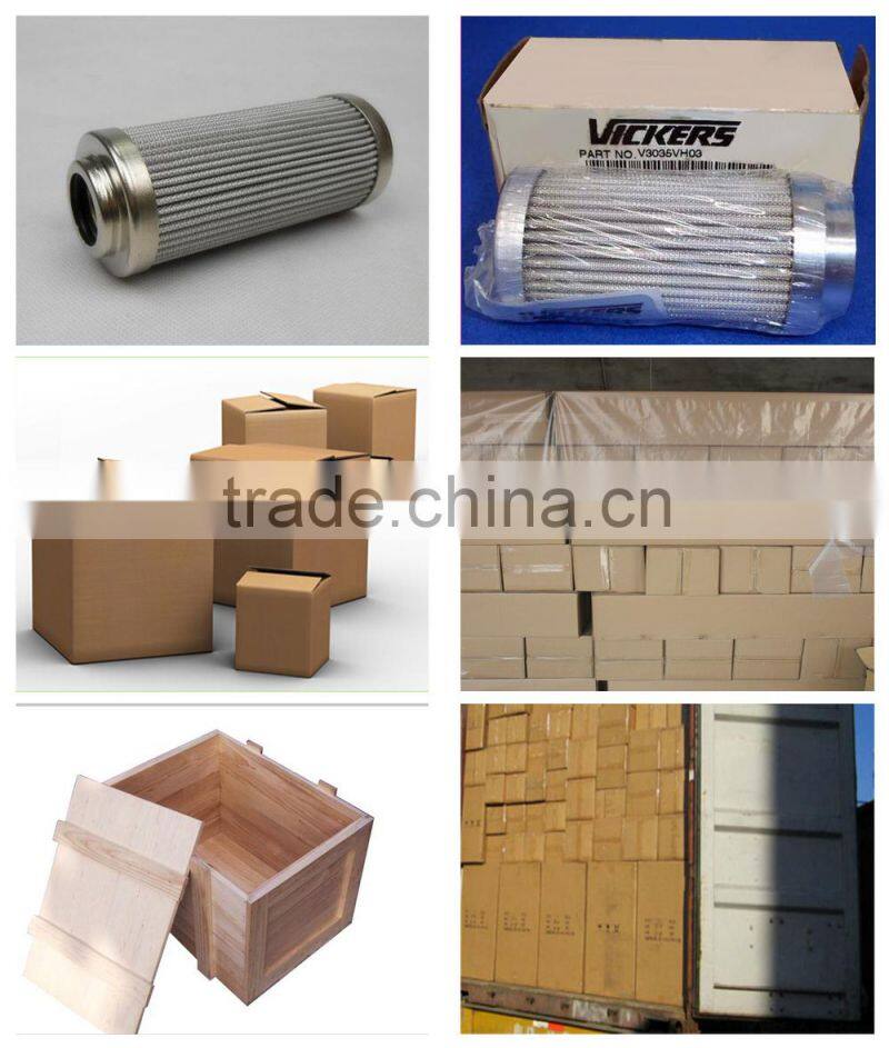 High Dirt Holding Glass Fiber Vickers Hydraulic Filter Element