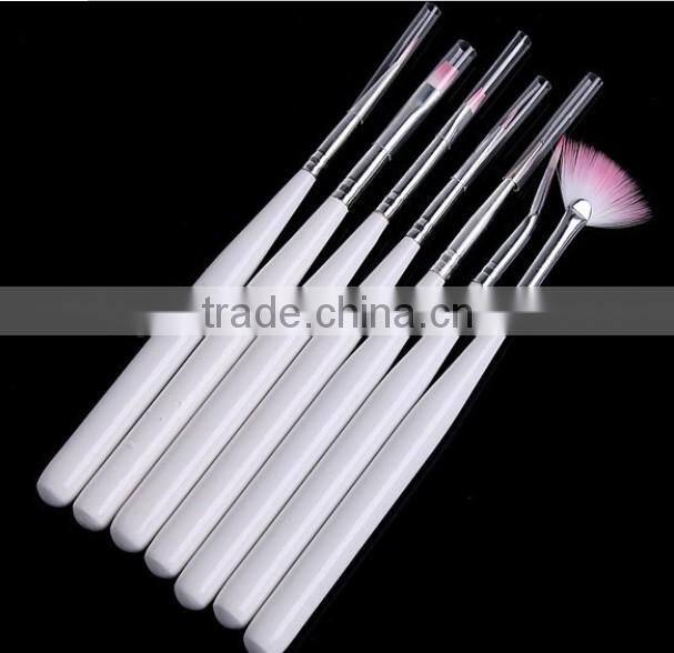 nail art brush 7pcs,professional makeup brush set