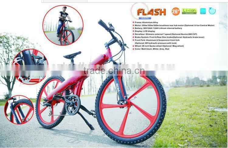 2014 big power fat tire 4 inch wholesale electric bicycle