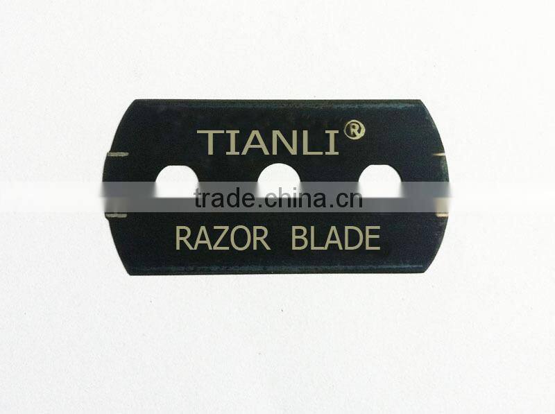 3 holes double edge shaving blade