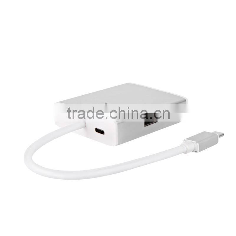 3.0 USB&RJ45 100M&Type C Female Charging Port USB C HUB