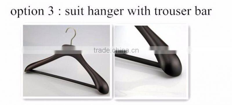 natural customize wooden suit hanger with trouser bar better than