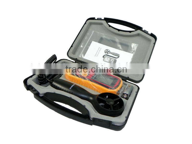 Digital anemometer air flow sensor with air temperature sensor