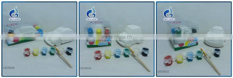 kids paint your own ceramic paint DIY fish painting kits 6 colors and 1brush