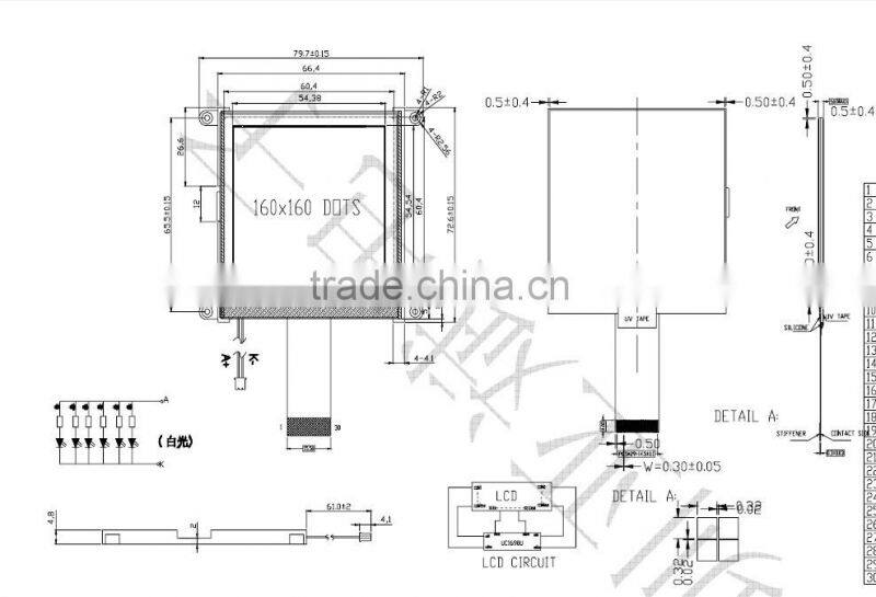 Specializing in the production of LCDLCM non-standard LCD liquid crystal display (LCD) module COG NO: YB160160A