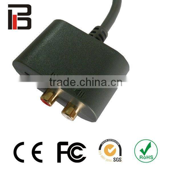 New optical RCA cable for xbox360 AV cable adapter for xbox360 acessories