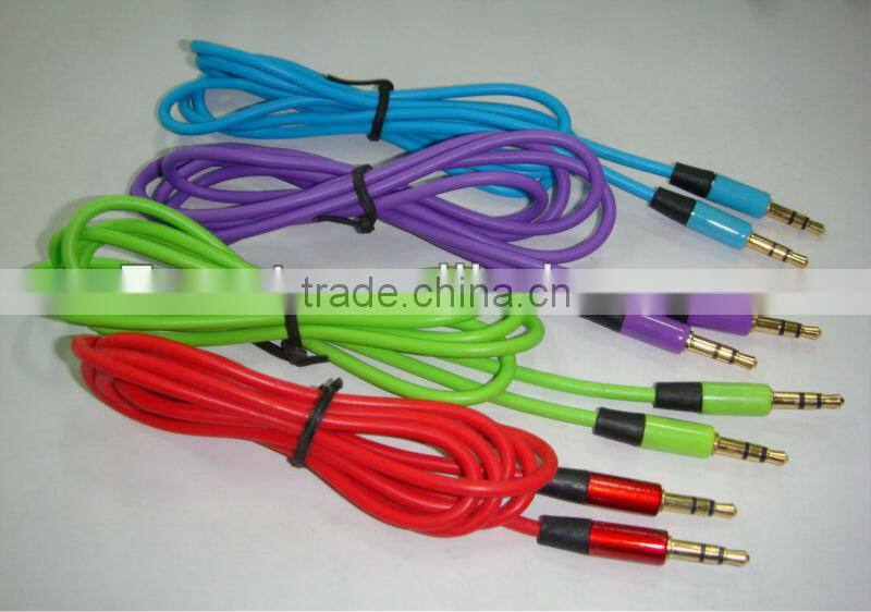 Colorful 3.5mm Audio Extension AUX Cable for iphone4/4s