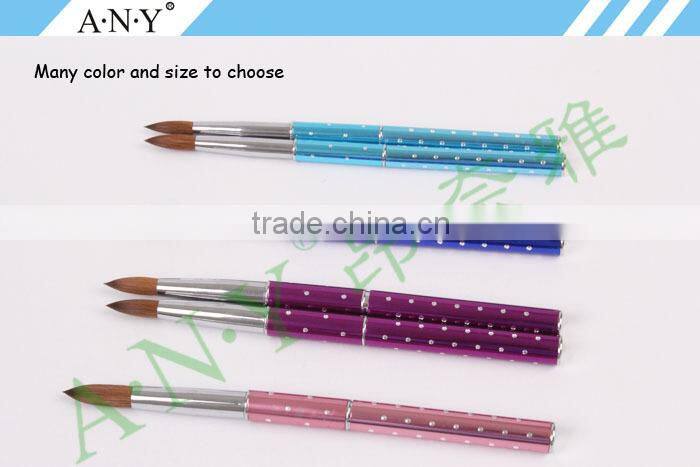 ANY Nail Art Crystal Extension Acrylic Nails Building Pure Kolinsky Acrylic Brush