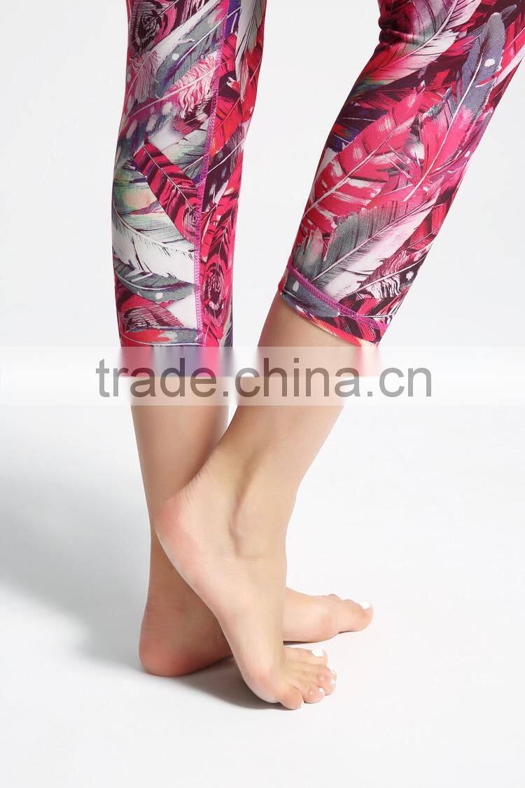 High Waist sublimation keep fit china factory indian girls wearing leggings