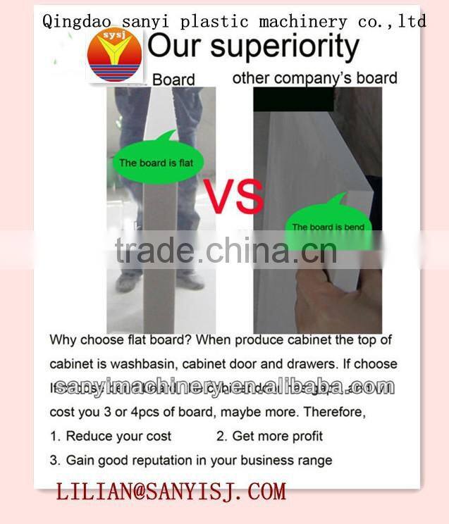 PVC cabinet sheet making machine (SJSZ80/156)