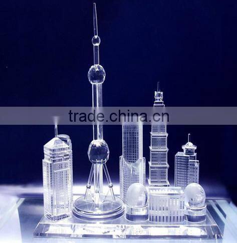 high quality good quality buliding shape crystal model
