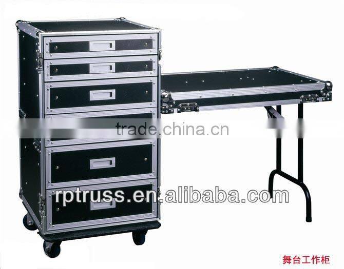 Drawer aluminum drawer flight case/aluminum road drawer flight case
