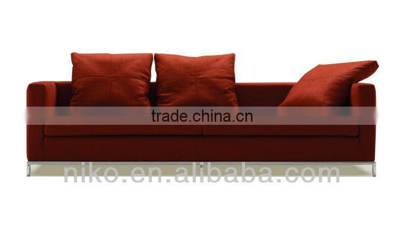 Simple and High Quality Sole Color Fabric Armchair Living Room Furniture