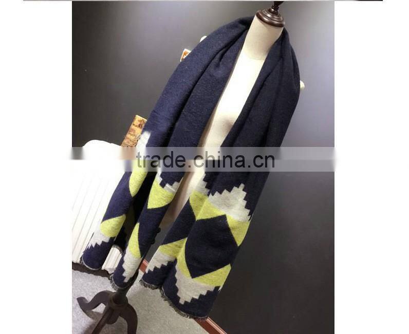 Womens Winter Warm Scotland Cashmere Soft Scarf Shawl Plaid Pashmina