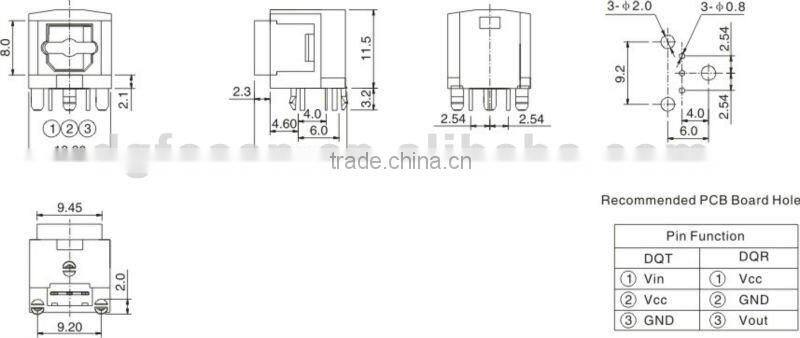 Optical fiber terminals optical fiber jack DQT(R)-013