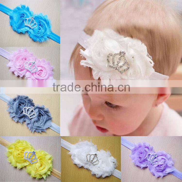 mix colors chiffon bowknot top baby headband wholesale