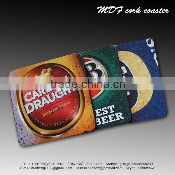 Special shape advertising cork coaster