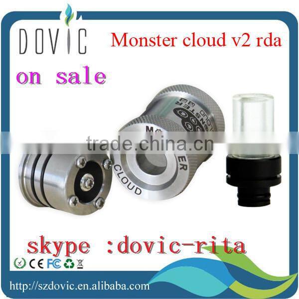 Paypal acceptable !!! high quality e cig atomizer rba monster atomizer wholesale