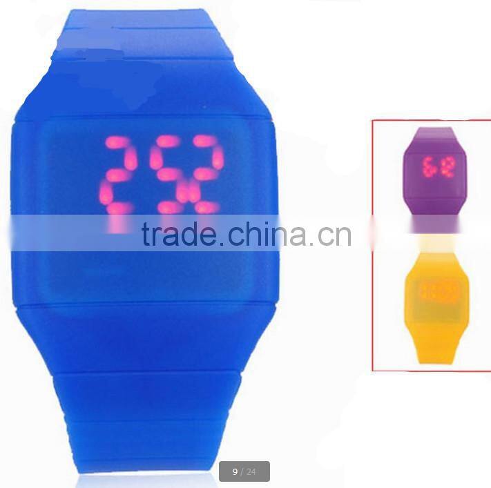 2013 silicone led touch screen watches