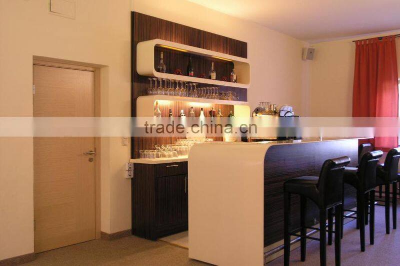 Exclusive Design Modern Flower CarvingHome Acrylic Bar Counter Design