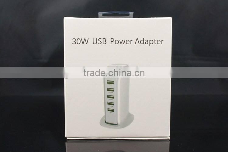Wholesale High Quality 4 Ports 6A Multi USB Wall Charger For Cellphone and Pad