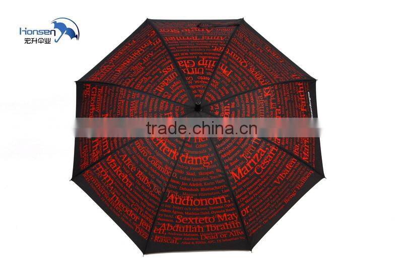 waterproof fabric metal umbrella frame straight umbrella semi-automatic umbrellas wholesale