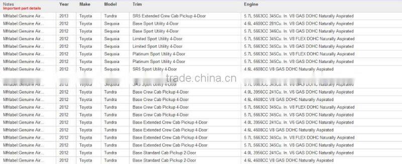 High quality air filter cabinfilter for 17801-38030 1780138030