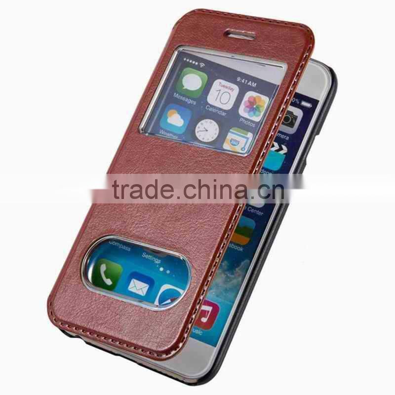 2015 New Design of Slide to Unlock Leather Case for iPhone / Samsung ...