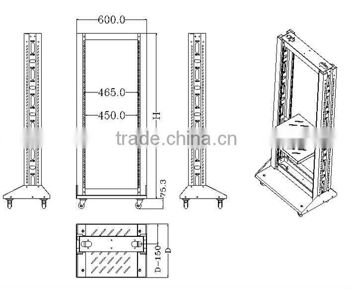 27U FY-OR Warehouse Metal Open Shelving Rack
