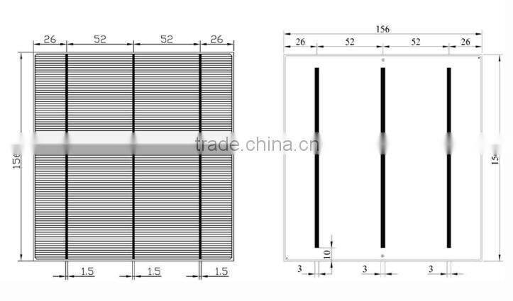 4.2 watt 156 high efficiency poly solar cell