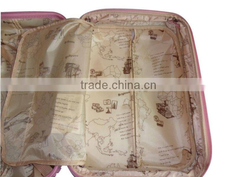 2104new type pure PC luggage trolley case,pink trolley luggage 20,24,28